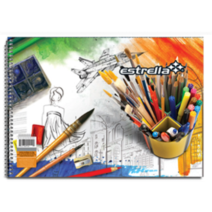 STAR DRAWING NOTEBOOK CHINA STAR W/20 SHEETS