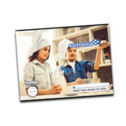 STAPLED STAR NOTEBOOK ITALIAN DOUBLE RULE 50 SHEETS