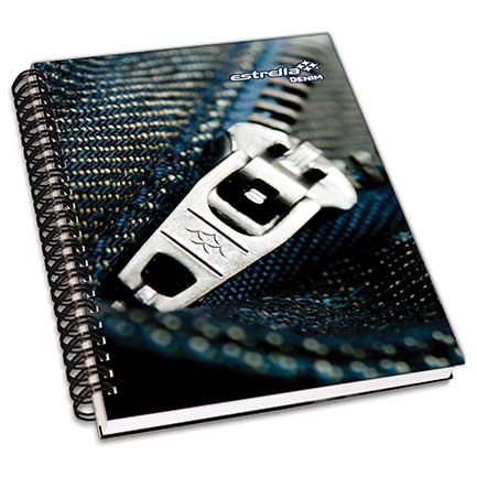 FRENCH STAR HARDCOVER SPIRAL NOTEBOOK 180 SHEETS RULED