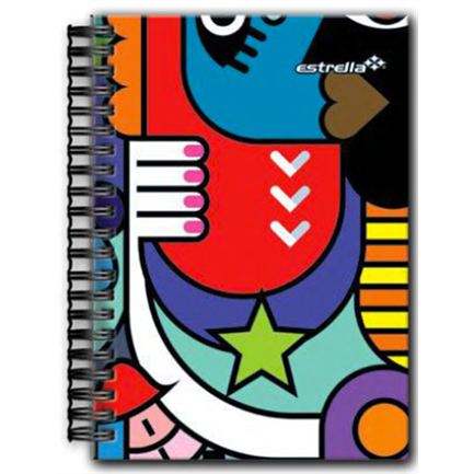 Star Notebook F/F Double Spiral-0 Ruled 80 Sheets