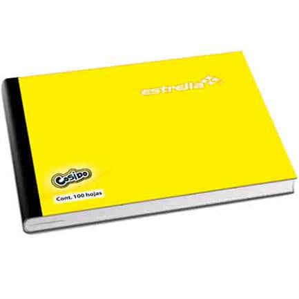 ITALIAN STITCHED STAR NOTEBOOK W/GERMAN 100 SHEETS