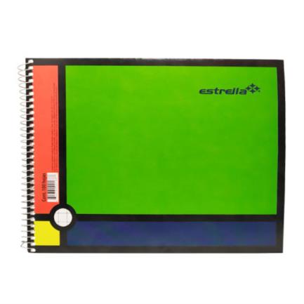 Spiral Italian Shape C5 Star Notebook W/100 Sheets
