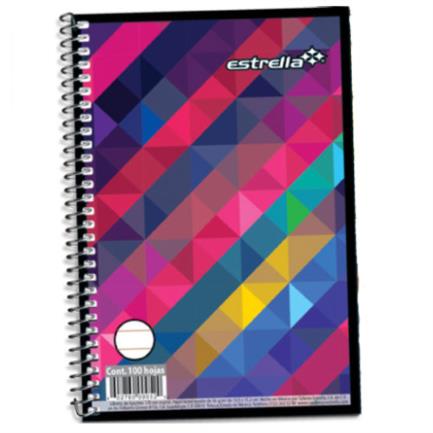 STAR NOTEBOOK 1/8 SPIRAL RULED 100 SHEETS