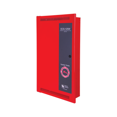 Amplificador Inteligente de 125 Watts para Sistema de Evacuación por Voz, con Fuente de Alimentación y Respaldo de Batería