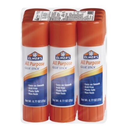 Elmer's All Purpose Glue Stick 22g 6-Pack