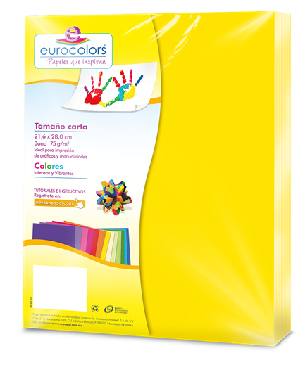 Eurocolors Cut Paper Letter Neon Yellow W/100