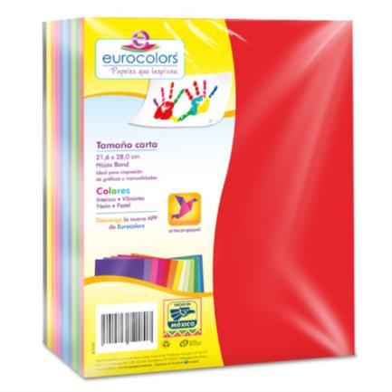 Eurocolors Letter Rainbow Cut Paper 500 Sheets Pack