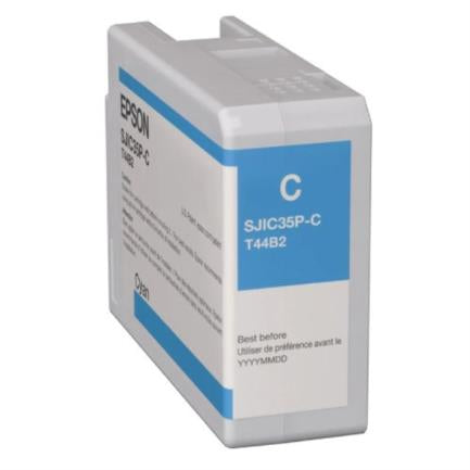 Epson SJIC35P ColorWorks C6500/6000 Cyan Color Ink Cartridge