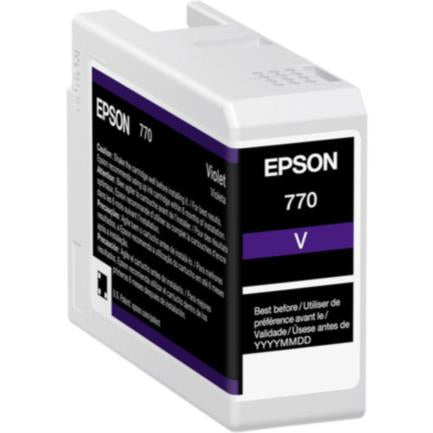 Tinta Epson UltraChrome Pro10 T770 25Ml Color Violeta