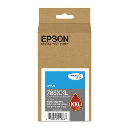 Epson 788XXL Extra High Capacity Ink WF-5190/WF-5690 Cyan Color