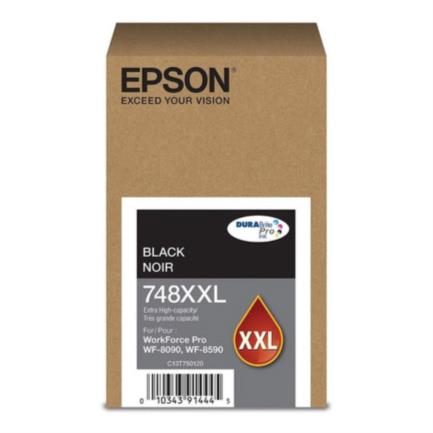 Epson T748XXL Ultra High Capacity Ink WF-6090/WF-6590 Black