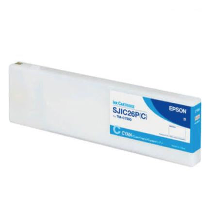 Epson SJIC26P Cartridge for TM-C7500 Cyan