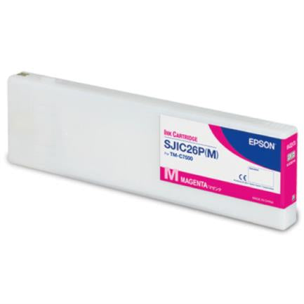 Epson SJIC26P Cartridge for TM-C7500 Magenta Color