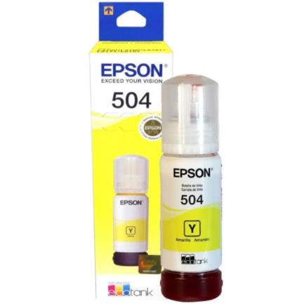 Epson Original T504 Ink 70ml EcoTank L4150/L4160 Yellow