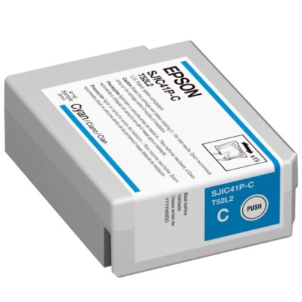 Epson SJIC41P-C Ink for ColorWorks C4000 Cyan