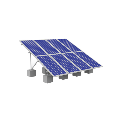 Montaje para Panel Solar, Riel de 2100mm para Módulos con Espesor de 40mm, Velocidad de Viento Máx. 151km/h