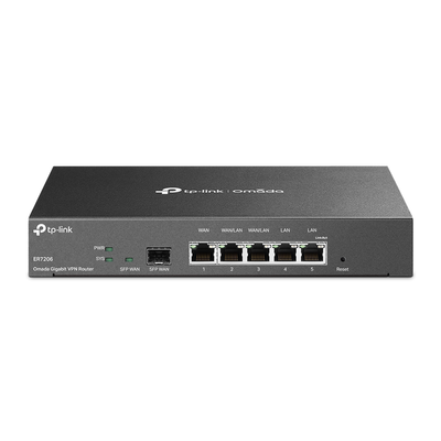 Router Omada by TP-Link Gigabit VPN 1× Gigabit SFP WAN Port 1× Gigabit RJ45 WAN Port 2× Gigabit WAN/LAN RJ45