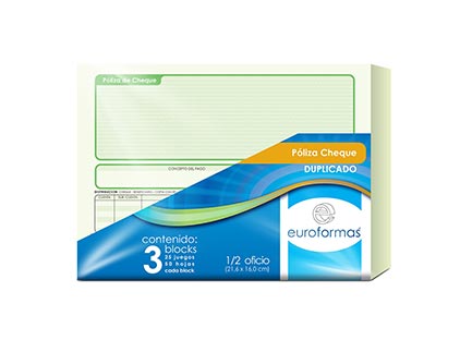 POLICY CHECK EUROFORMA DUPLICATE 1/2 LEGAL 25 SETS W/3B