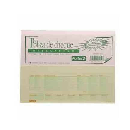 INTERCARBON CHECK POLICY ½ LEGAL 25 SHEETS