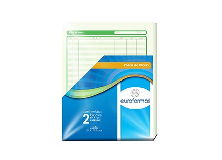 POLICY DAILY EUROFORMS LETTER 50H 2 BLOCKS