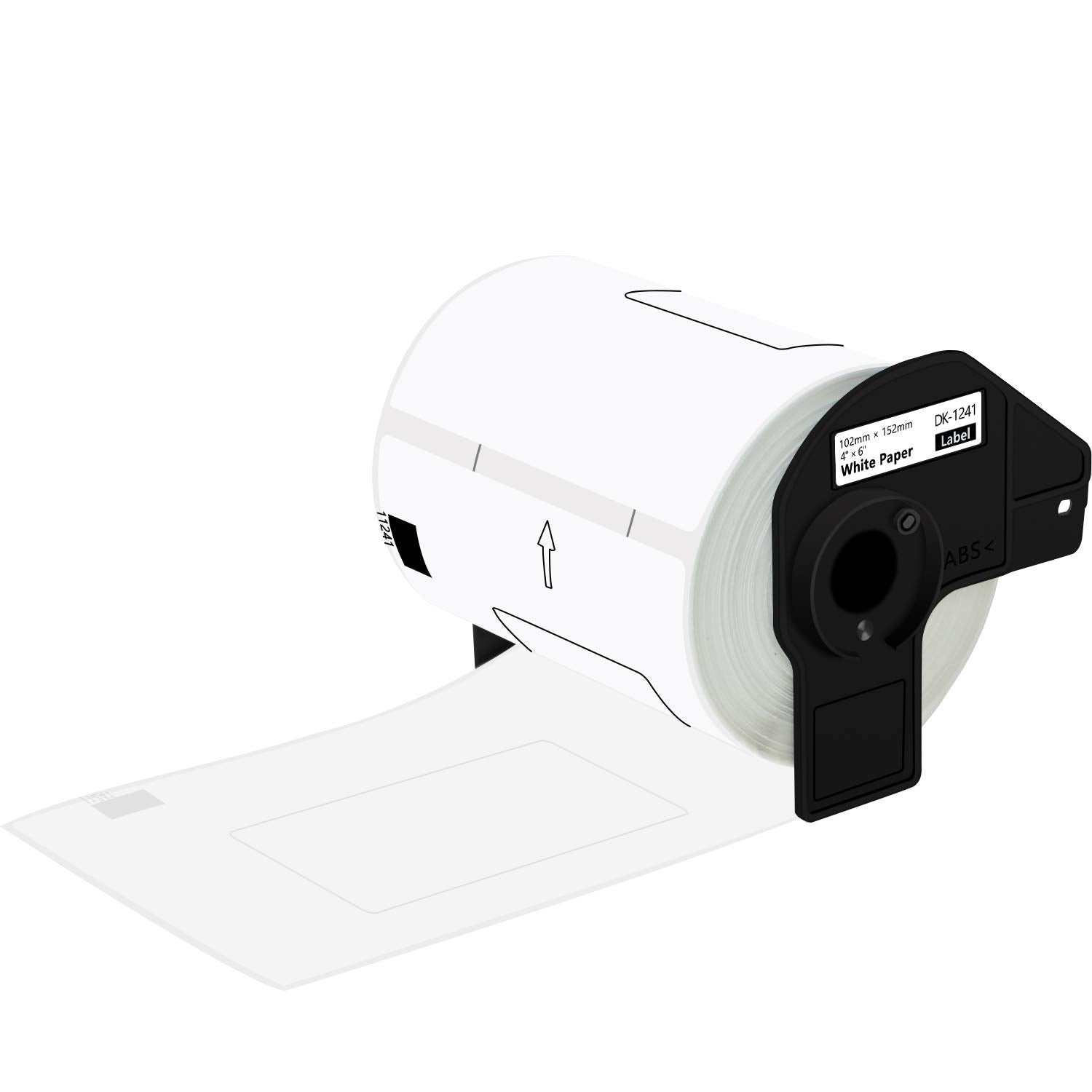 Brother DK1241 Pre-cut Labels White Paper 101mmx152mm 200 Labels