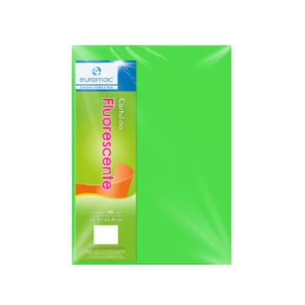 Euromac Eurofluorescent Cardboard 47.5x66cm Green Color Pack of 100 Sheets