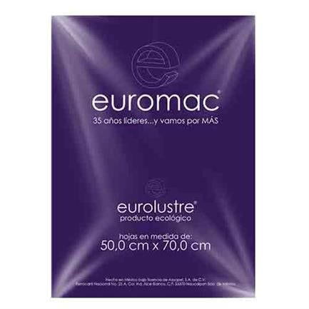 Papel Lustre Euromac 50x70" Morado 25 Hojas