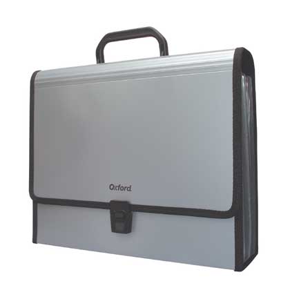 OXFORD EXPANDABLE FILE FOLDER LETTER GRAY