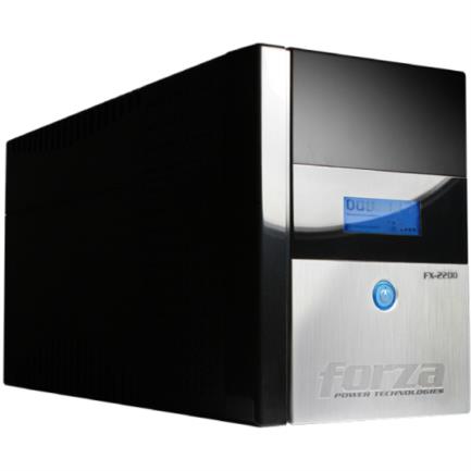 UPS Forza FX-2200LCD Interactive 2200VA/1200W 8 Outlets Giga and Coax Tower 120V Black