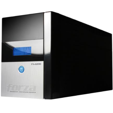 UPS Forza FX-2200LCD Interactive 2200VA/1200W 8 Outlets Giga and Coax Tower 120V Black