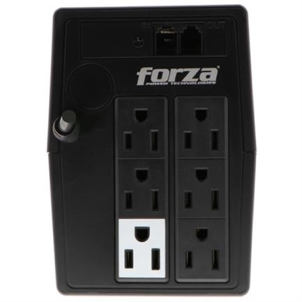 UPS Forza NT-511 Interactive 500VA/250W 6 Outlets RJ11 Tower 120V Black