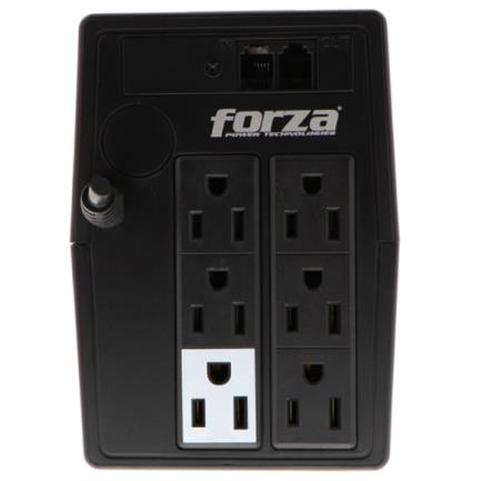UPS Forza NT-1011 Interactive 1000VA/500W 6 Outlets RJ11 Tower 120V Black