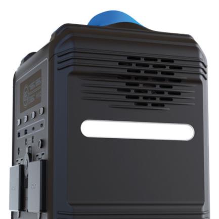 Forza FPP-T700 700W Portable Power Station 2 AC/8 DC Outlets 2 Fans LCD Screen Integrated Control Panel