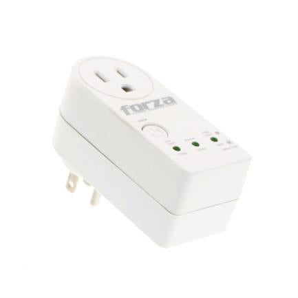 Forza FVP-1201B Voltage Protector 900J/1800W Protection Capacity and 350° Rotating Timer RJ45-120V White