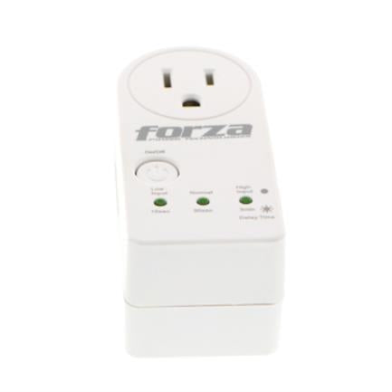 Forza FVP-1201B Voltage Protector 900J/1800W Protection Capacity and 350° Rotating Timer RJ45-120V White