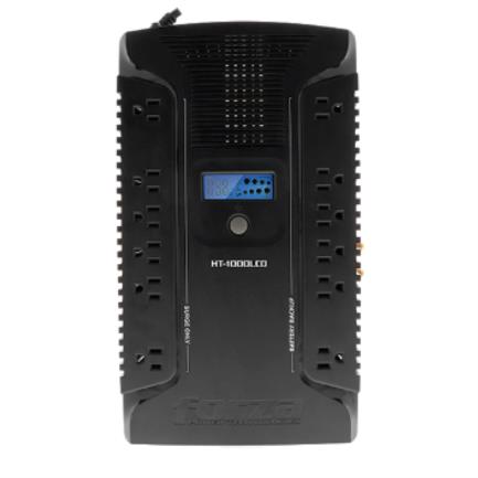UPS Forza HT-1000LCD Interactive 1000VA/600W 12 Outlets Coax USB Desktop 120V Black