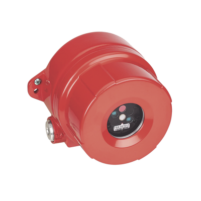 Detector De Incendio Y Llamas Multiespectro QuadBand™ Triple IR, Campo de visión 90º, Reles 4-20 mA, Carcasa de Aluminio sin Cobre, 2 entradas NPT de ¾”, Serie FS24X