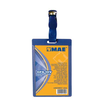 VERTICAL SOLID MAE BADGE HOLDER C/50