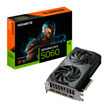 Gigabyte NVIDIA GeForce RTX 5060 8GB 128-bit GDDR7 PCI Express 5.0 Video Card