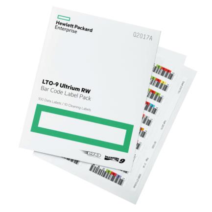 HPE LTO-9 Ultrium RW Barcode Label Pack
