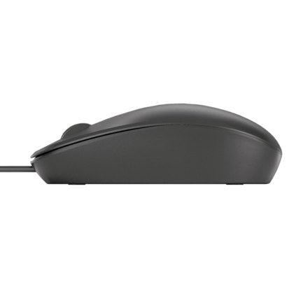 Mouse HP 125 Alámbrico USB Negro Sensor Óptico 1200 DPI 3 Botones Cable 1.8 m Compatible Con Windows
