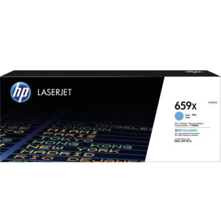 Tóner HP LaserJet 659X Alto Rendimiento Color Cian