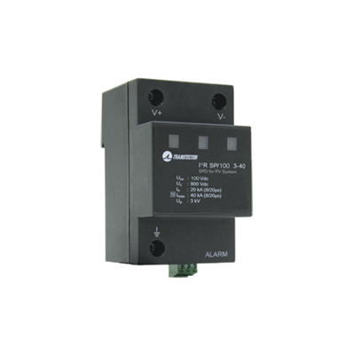 Supresor de Sobretensiones, trabaja con 100 Vcc Tipo 2 En Montaje DIN Rail, tecnología MOV, Certificación IEC 61643-1 (1104-11-105)