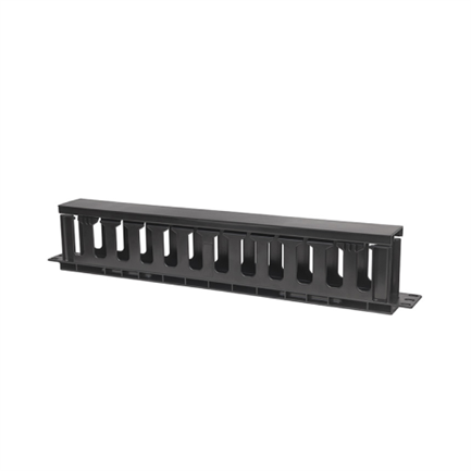 Organizador Intellinet Cables 19" 1U Horizontal Plástico Color Negro