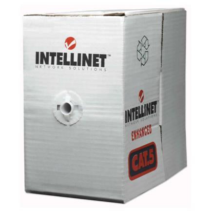 Intellinet Cat 6 CCA 305m Solid Cable Reel Gray