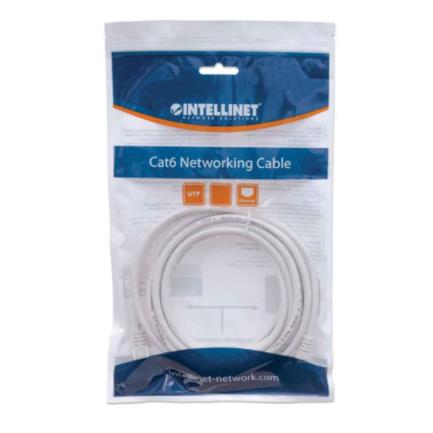Intellinet Network Cable Cat6 UTP RJ45 M-M 0.5m White