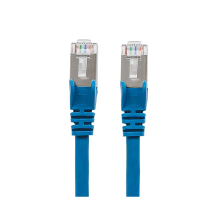 Intellinet Red Cat6a S/FTP RJ45 50-Micron 30cm Blue Cable