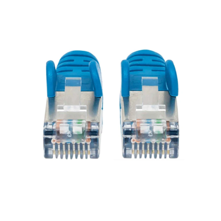 Intellinet Red Cat6a S/FTP RJ45 50-Micron 30cm Blue Cable