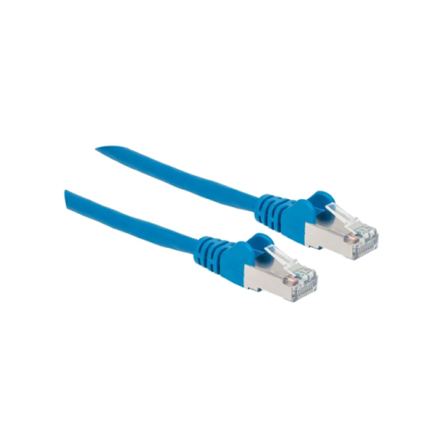Intellinet Red Cat6a S/FTP RJ45 50-Micron 30cm Blue Cable