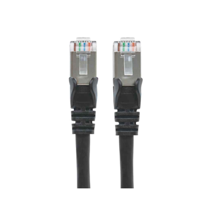 Cable Intellinet Red Cat6a S/FTP RJ45 50 Micras 0.9m Color Negro
